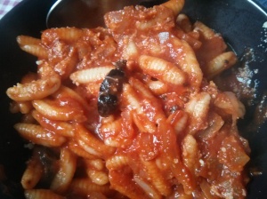 Sardinian pasta with tomato sauce